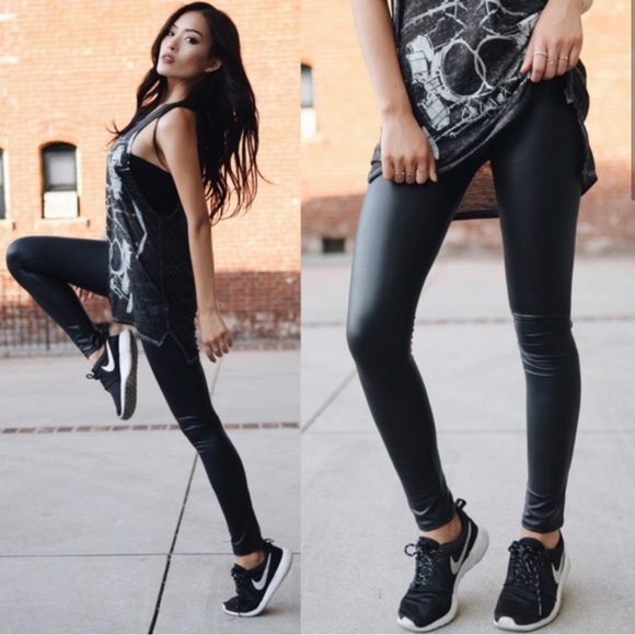 Aluna Levi Pants - NWT Aluna Levi pleather leggings